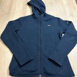 Patagonia Women’s Better Sweater Blue Fleece Hoody Size medium Outdoors